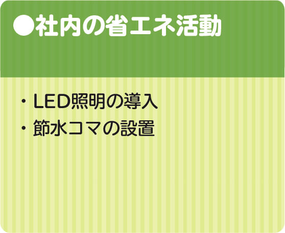 社内の省エネ活動